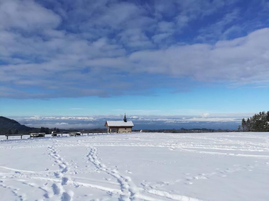 Appartement Vue Sur Le Golf Et Le Lac Leman Publier Exteriör bild